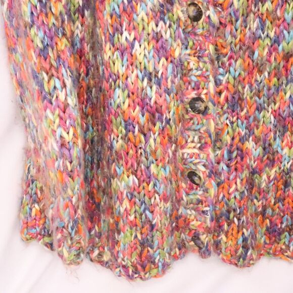 Multicolor WARM Lane Bryant Button Sweater Confetti Knit Cardigan Size 22/24 - Picture 7 of 9